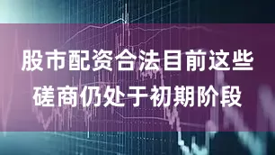 股市配资合法目前这些磋商仍处于初期阶段